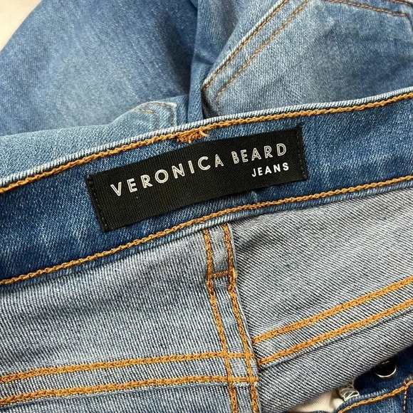 Veronica Beard Women’s 24 Great Condition Button Fly Carly 11” Kick Flare Jean - Picture 3 of 13